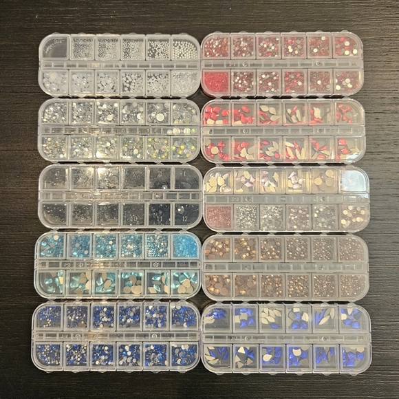 Handmade Custom Press On Set - Gems/Charms - Picture 3 of 16
